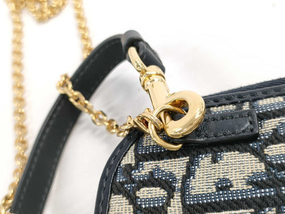 Dior Trotter Shoulder Bag with Pouch, Box and Chain