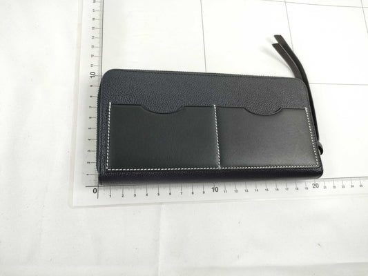LOEWE Anagram Zip Around Wallet Long Wallet 061829 Navy Wallet