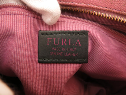 FURLA FURLA 4-Point Mountain Leather Shoulder Clutch Hand Tote Bag Shoulder Bag
