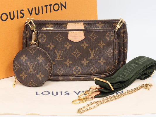 LOUIS VUITTON Monogram Multi Pochette Accessoir RFID Tag Shoulder Bag