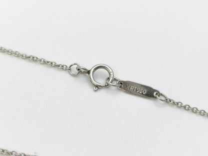 Tiffany&Co. Floral Motif 4PD PT950 3.4g Necklace 