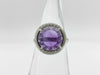 Zokkai Amethyst Diamond 750 5.2g Ring 