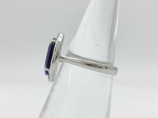 Zokkai Amethyst Diamond 750 5.2g Ring 