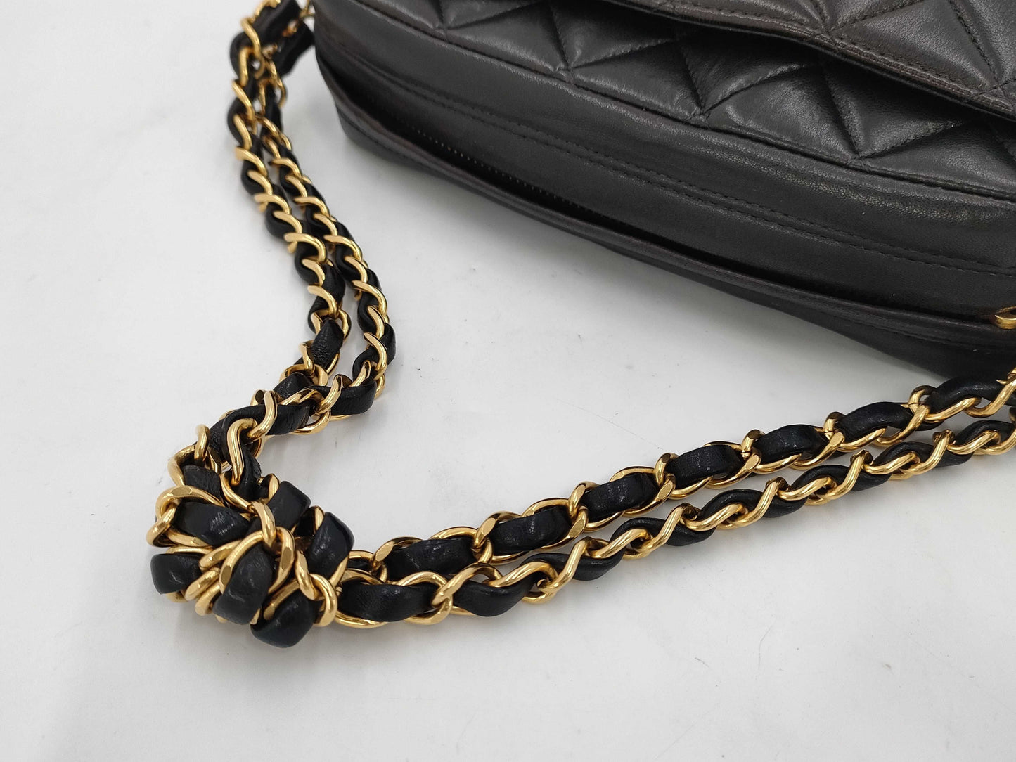 CHANEL Minimato Lambskin Black Shoulder Bag