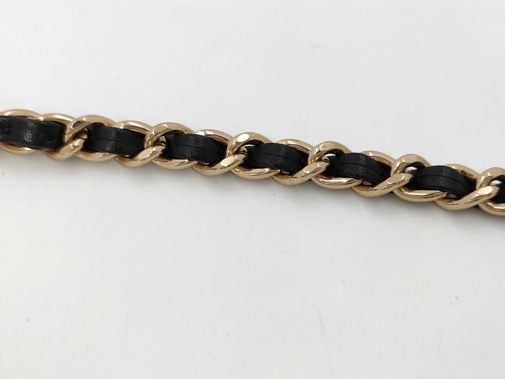 CHANEL Chain Wallet Caviar Skin Black Shoulder Bag