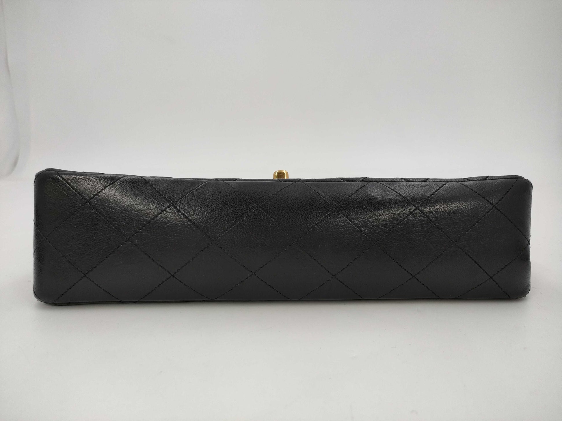 CHANEL Matelasse Double Flap Chain Black Shoulder Bag