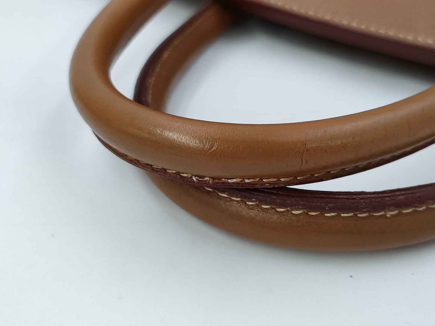 HERMES Birkin 40 Couchvel Gold Handbag