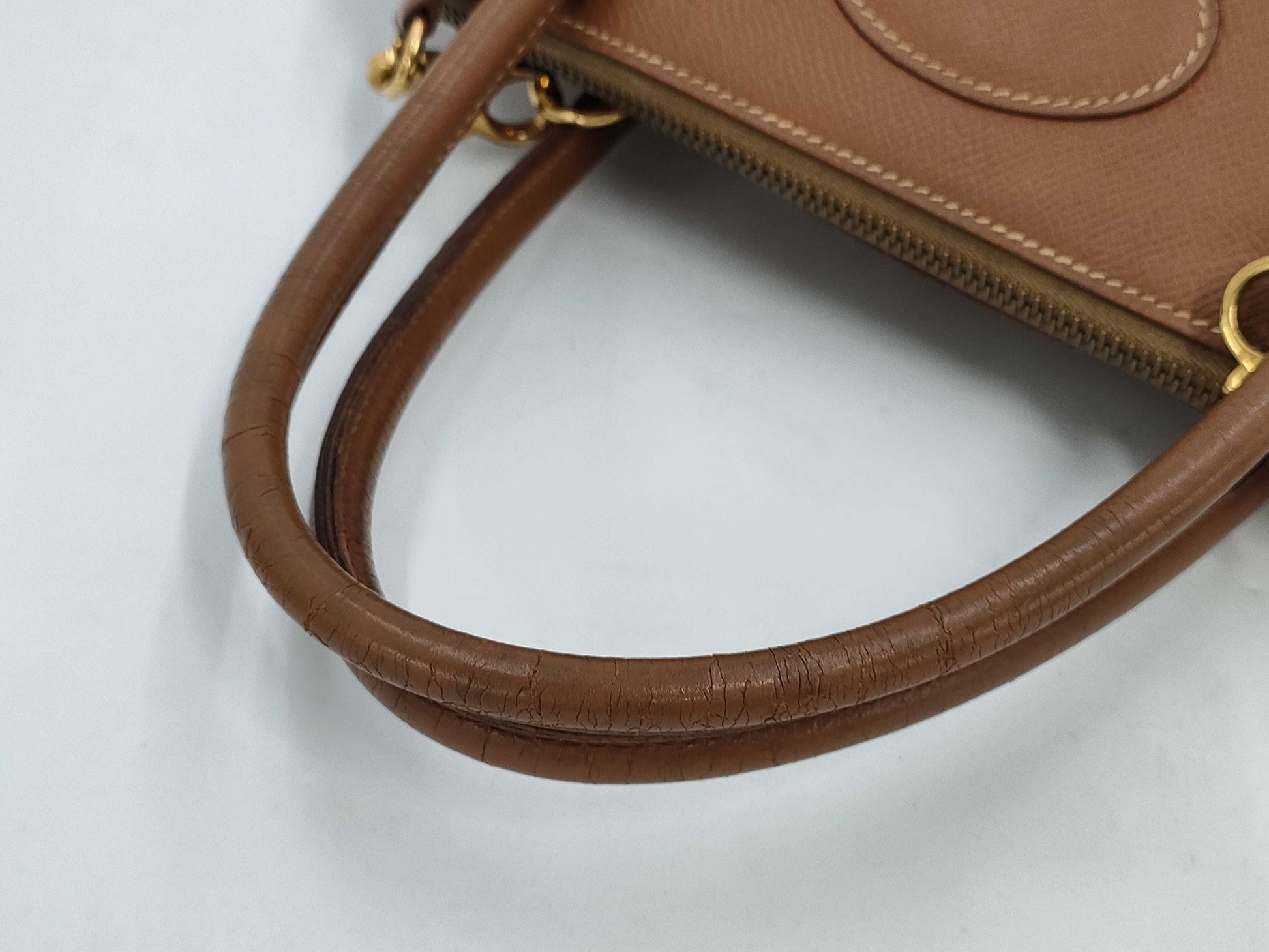 HERMES Bolide 35 2-way shoulder bag/handbag in camel