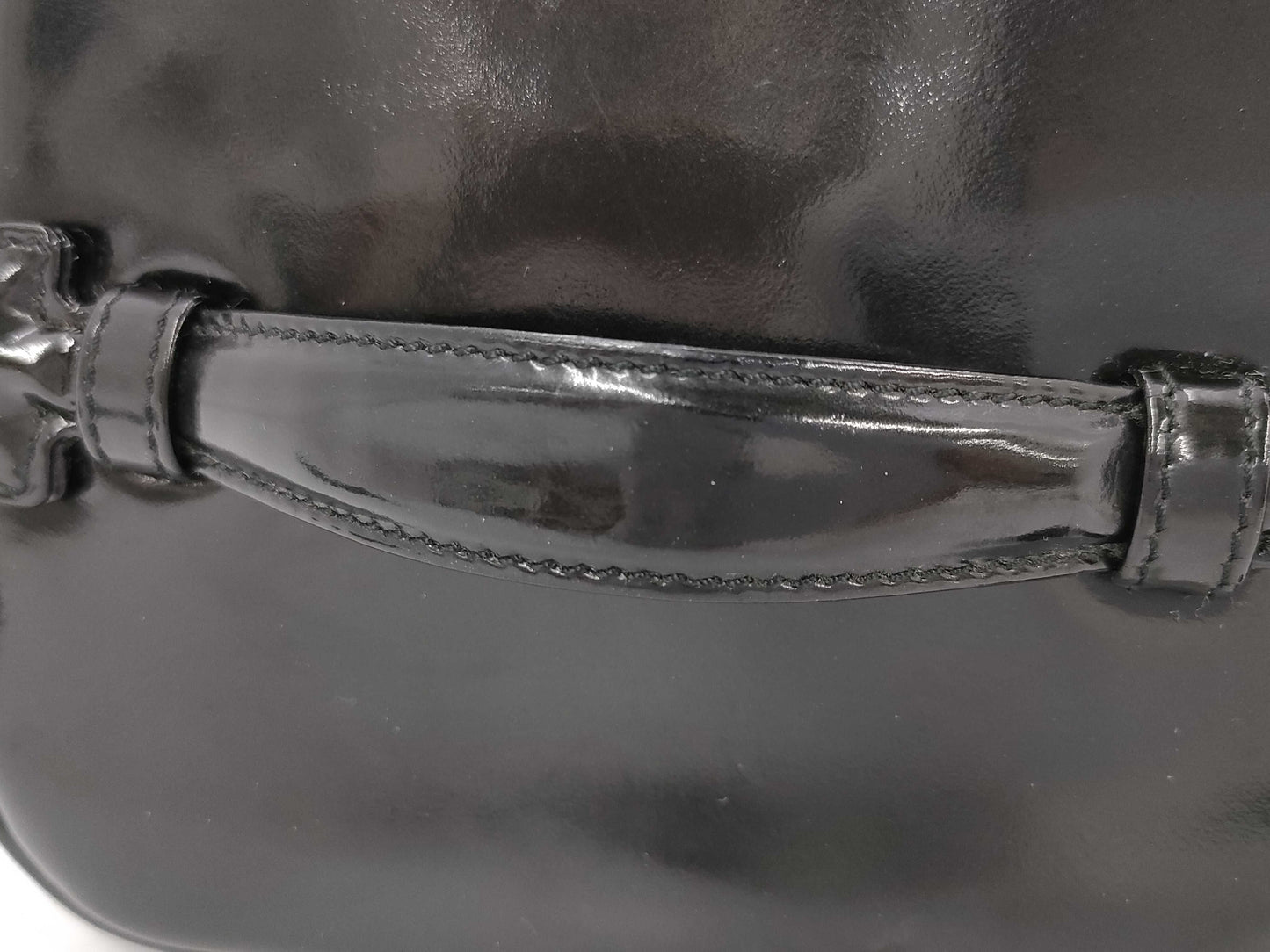 CHANEL Patent Black Vanity Bag