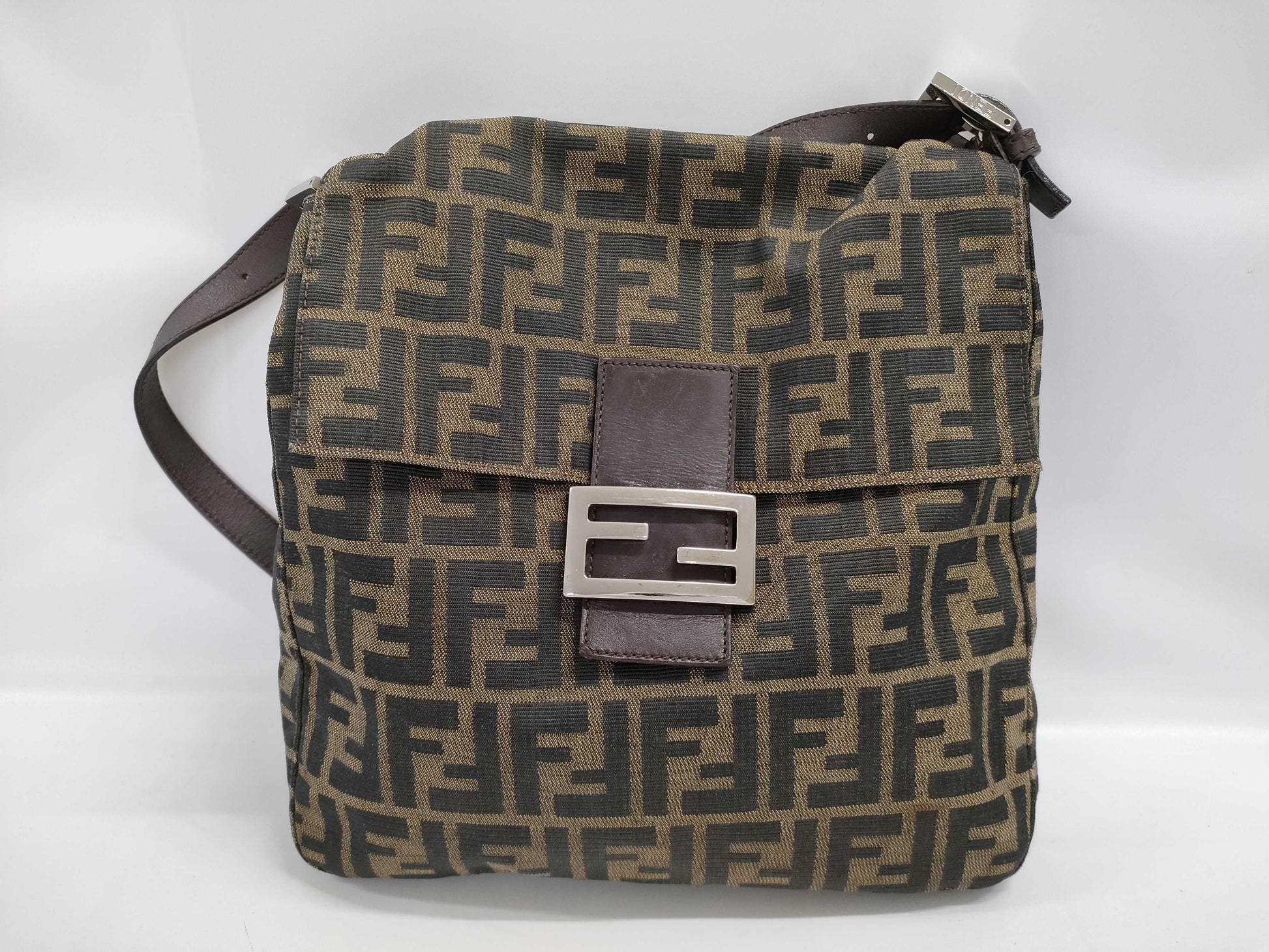 FENDI Mamma Bucket Zucca Shoulder Bag
