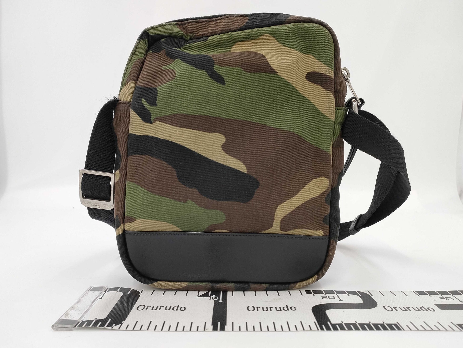 Yves Saint Laurent Paris Rivington Camouflage Shoulder Bag