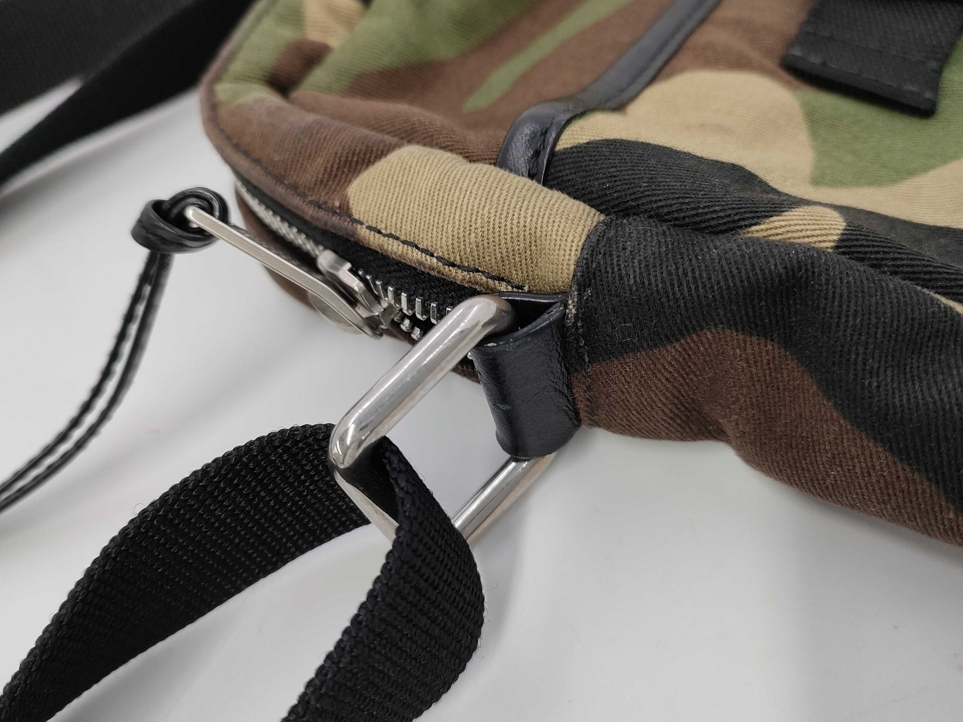 Yves Saint Laurent Paris Rivington Camouflage Shoulder Bag