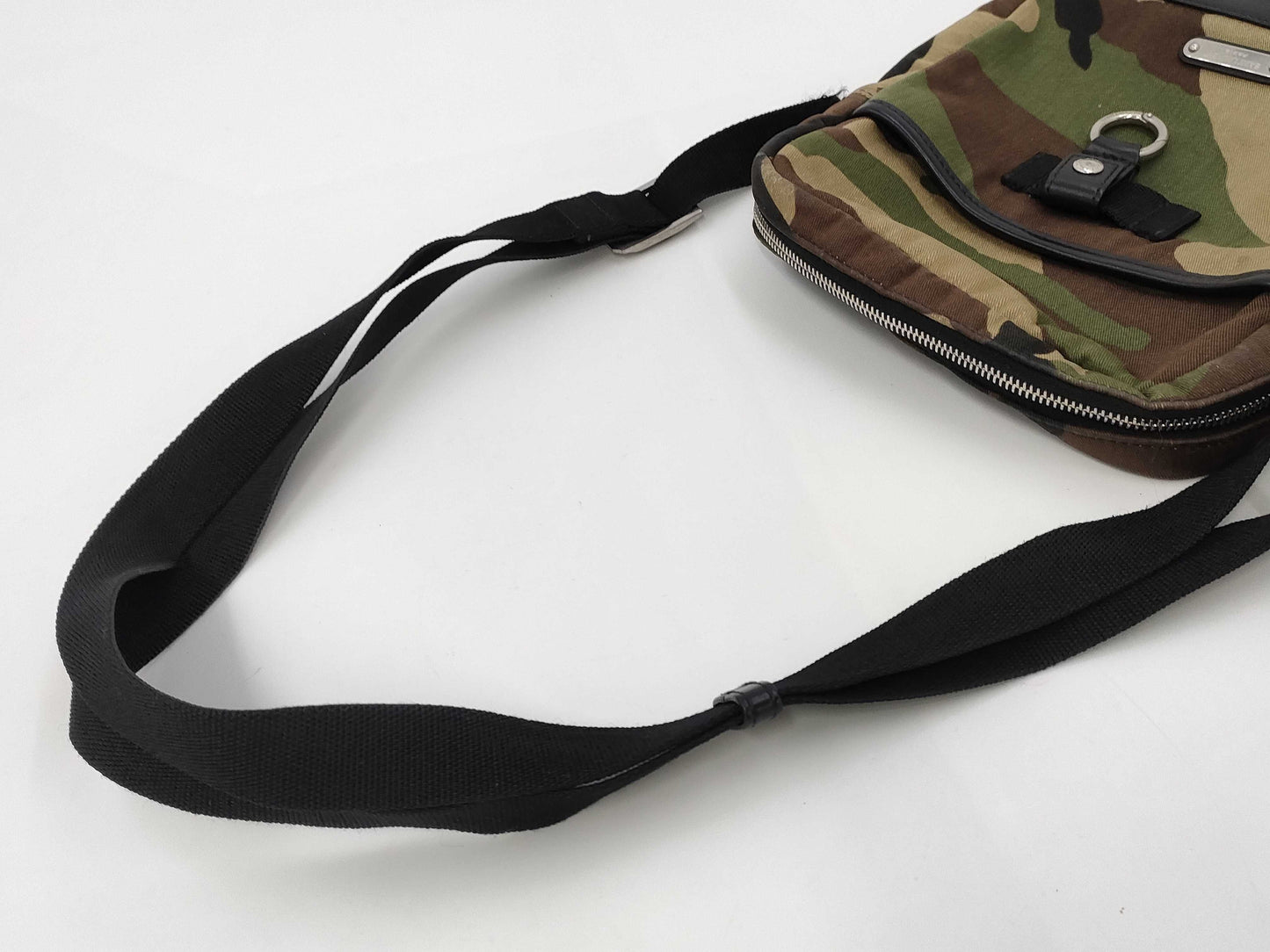 Yves Saint Laurent Paris Rivington Camouflage Shoulder Bag