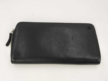 CHANEL CHANEL Coco Mark Round Zip Wallet