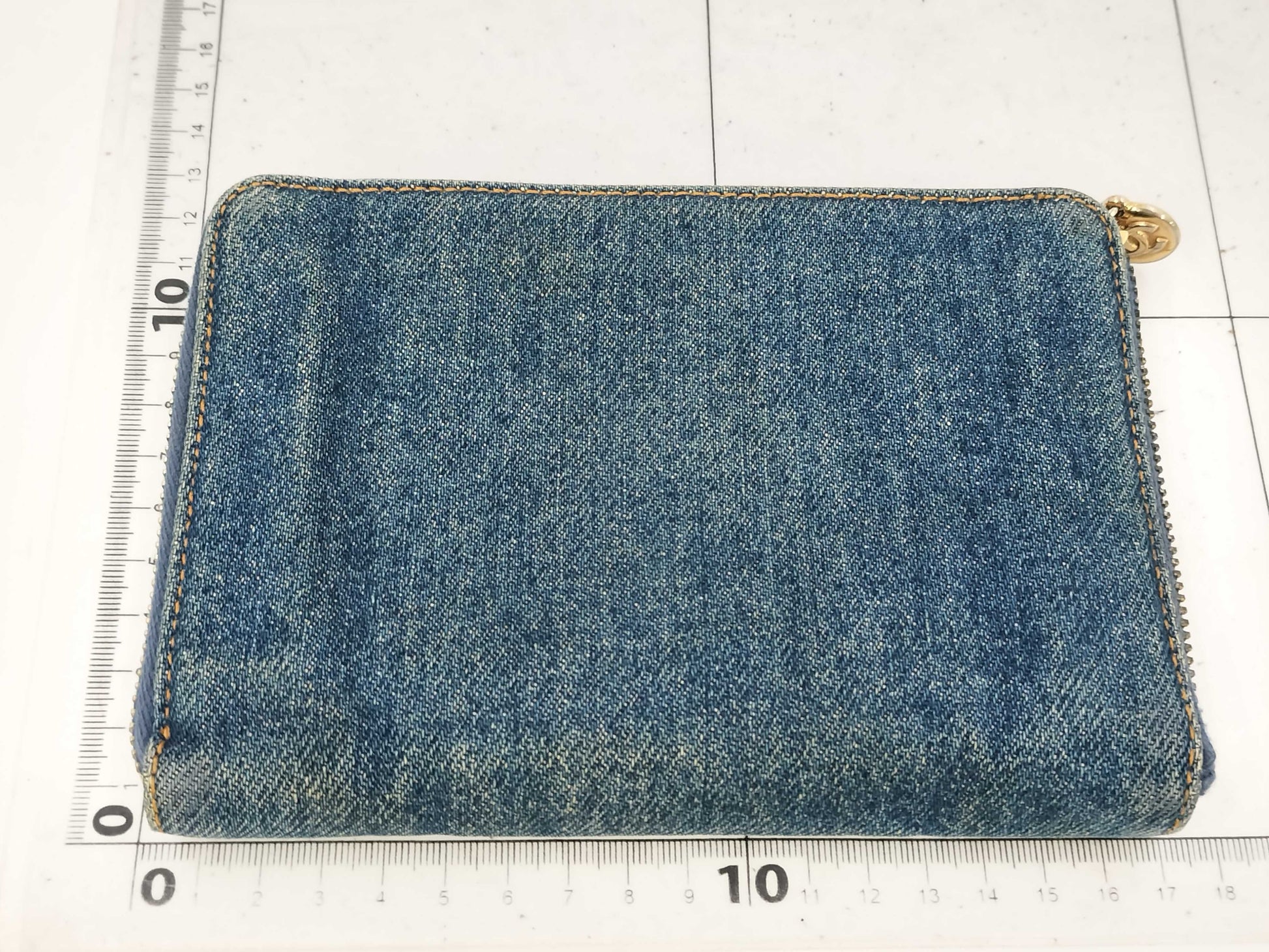 CHANEL CHANEL Coco Mark Denim Wallet