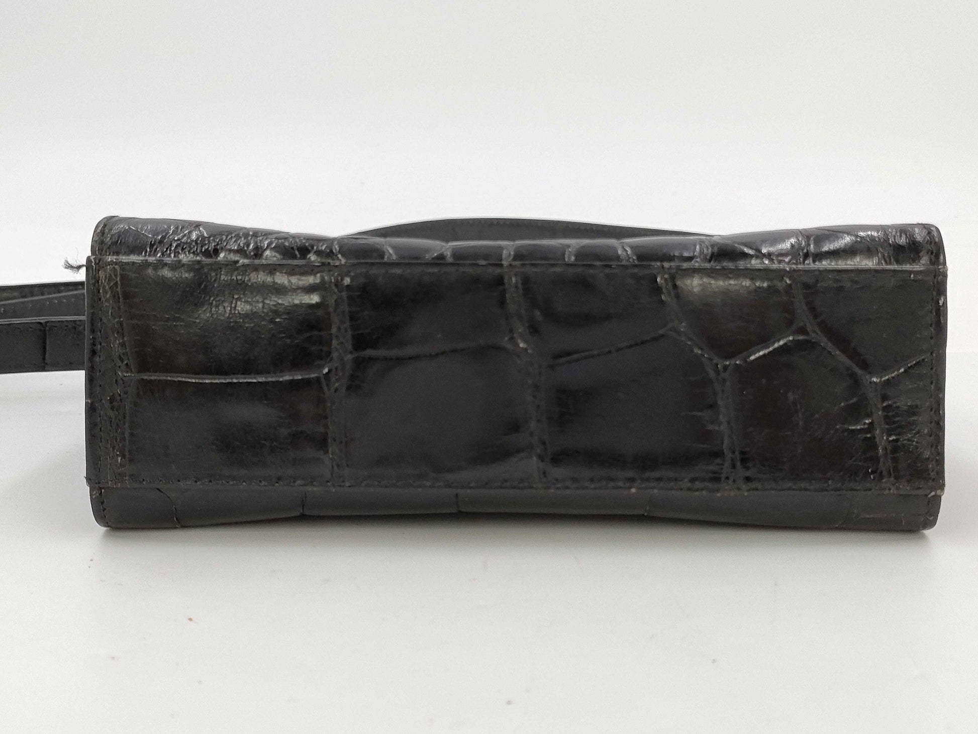 LOEWE LOEWE Anagram Croco Shoulder Bag