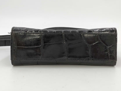 LOEWE LOEWE Anagram Croco Shoulder Bag