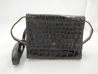 LOEWE LOEWE Anagram Croco Shoulder Bag