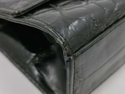 LOEWE LOEWE Anagram Croco Shoulder Bag