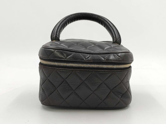 CHANEL CHANEL Matelasse Vanity Top Handle Handbag