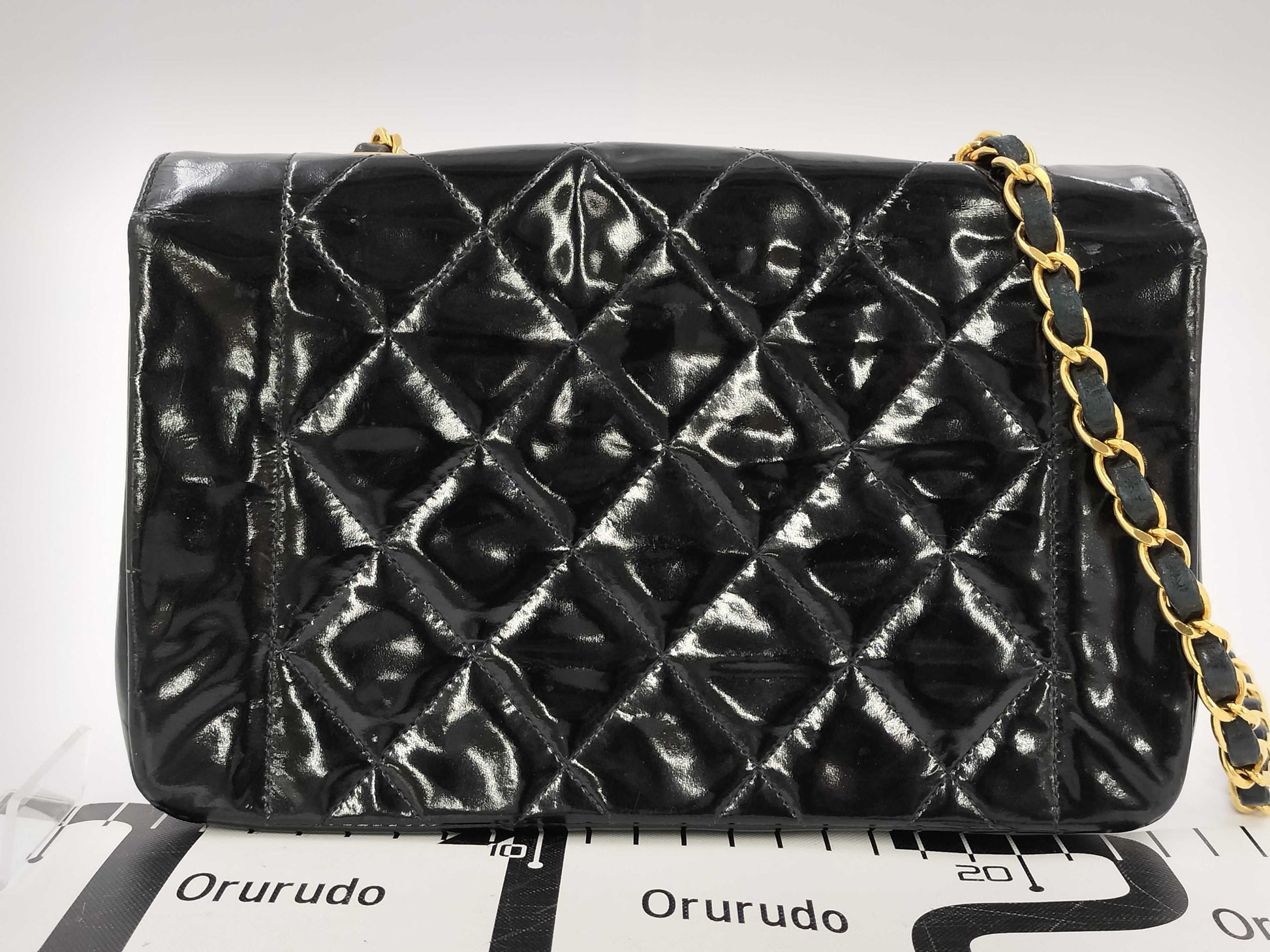 CHANEL CHANEL Diana enamel shoulder bag