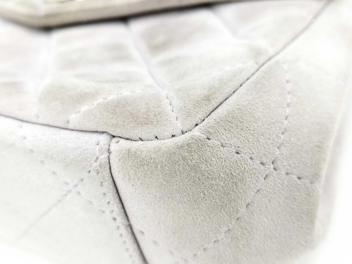 CHANEL CHANEL Suede Matelasse Handbag