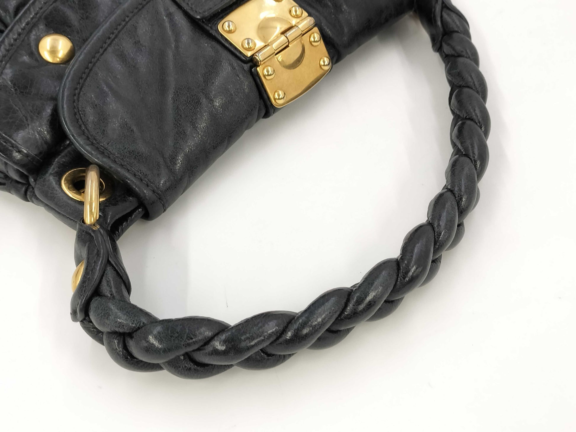 Miu Miu Miu Miu 2-Way Matelasse Shoulder Bag Handbag