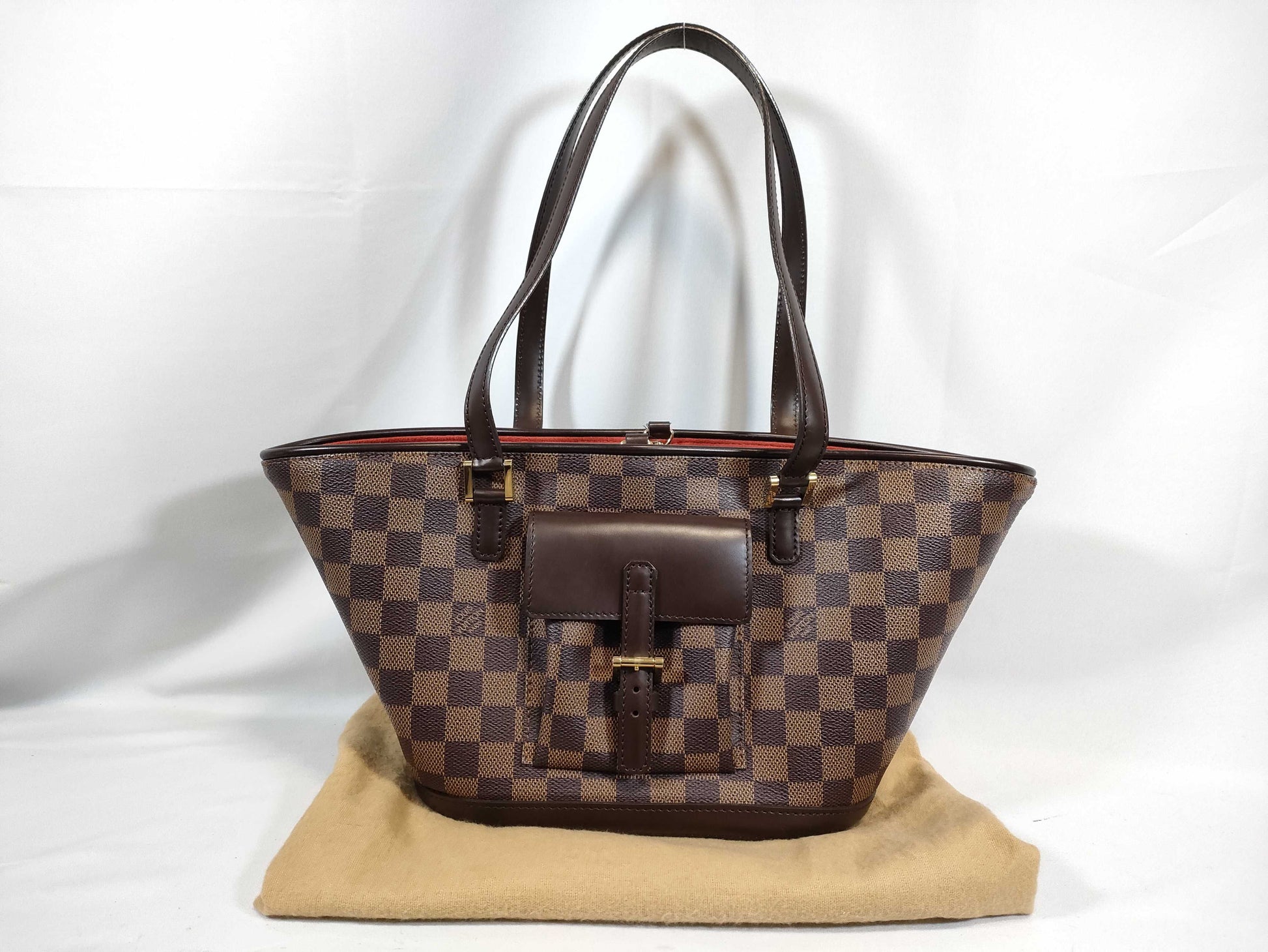 LOUIS VUITTON Damier LV Damier Manosque Back Tote Bag
