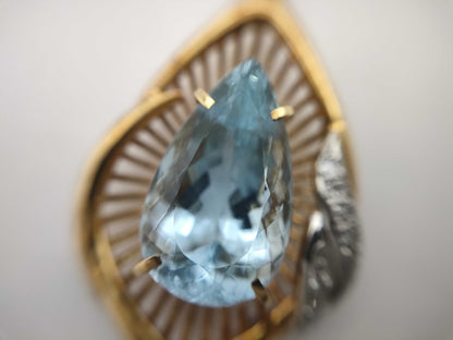 AQ11.34ct D0.08ct K18 11.4g Pendant Top 