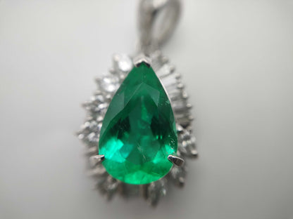 E4.50ct D1.44ct Pt900 9.4g Pendant Top 