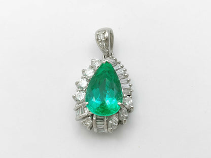 E4.50ct D1.44ct Pt900 9.4g Pendant Top 