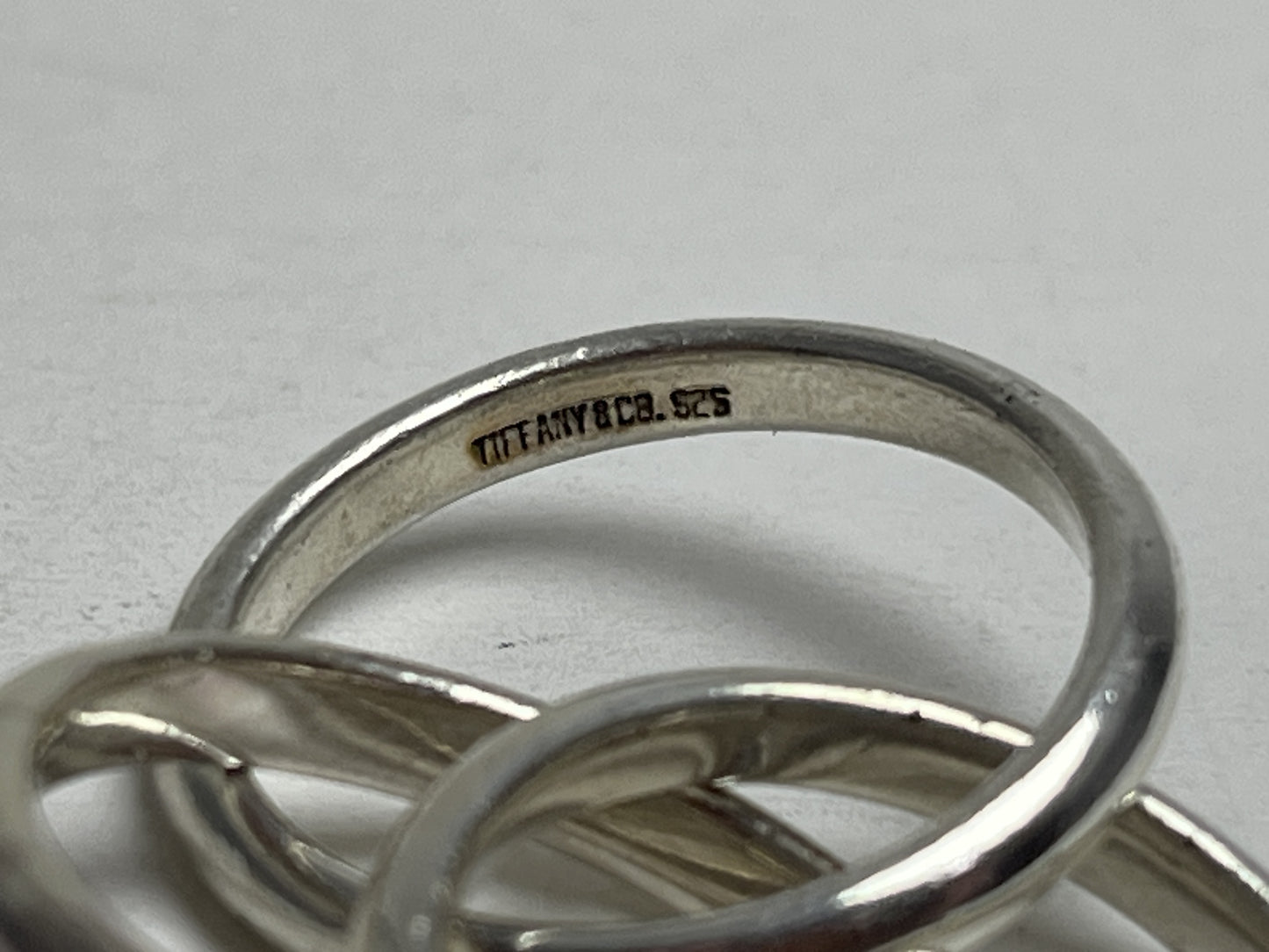 Tiffany & Co. Tiffany Trinity 3-Row Ring, 925, Size 9