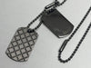GUCCI Diamante Shima Double Dog Tag Necklace 925