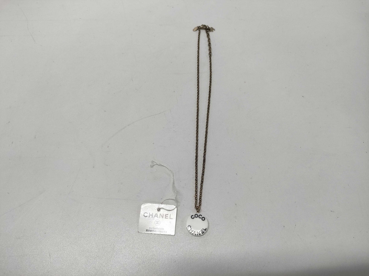 CHANEL CHANEL 07P COCO CHANEL Logo Circle Necklace Necklace