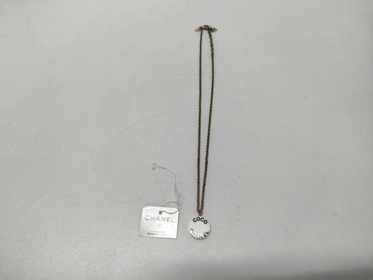 CHANEL CHANEL 07P COCO CHANEL Logo Circle Necklace Necklace