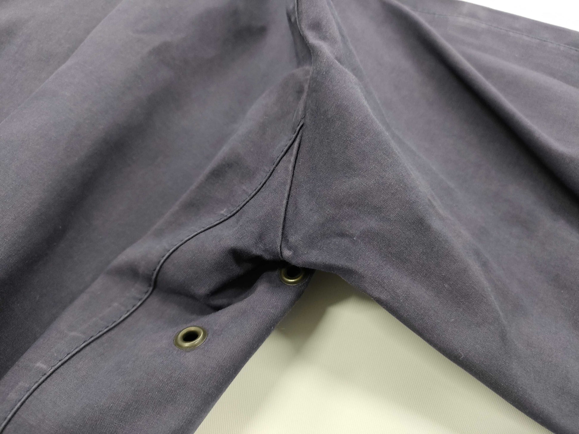 HERMES Mackintosh Coat Navy SM Coat