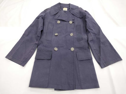 HERMES Mackintosh Coat Navy SM Coat
