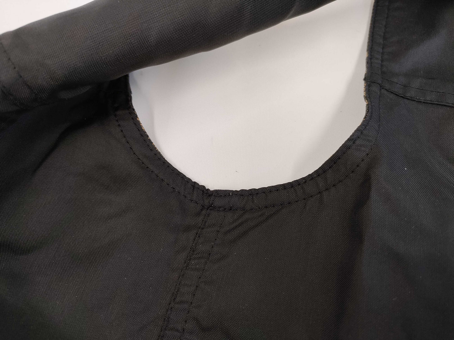 FENDI Zucca print reversible nylon dress in brown and black, size 42