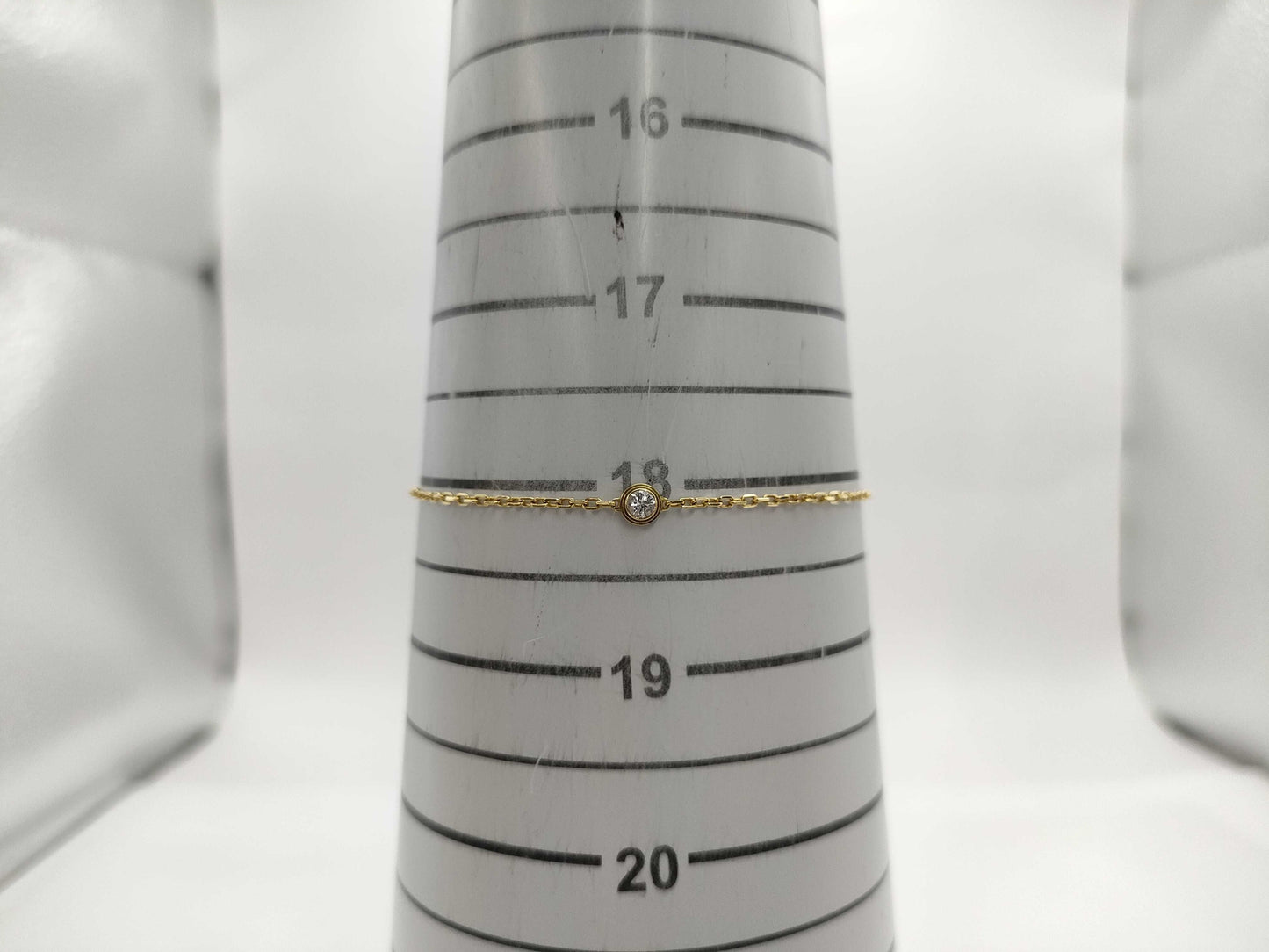 Cartier Dammor Diamant Legger SM YG Au750 2.1g Bracelet Bangle 