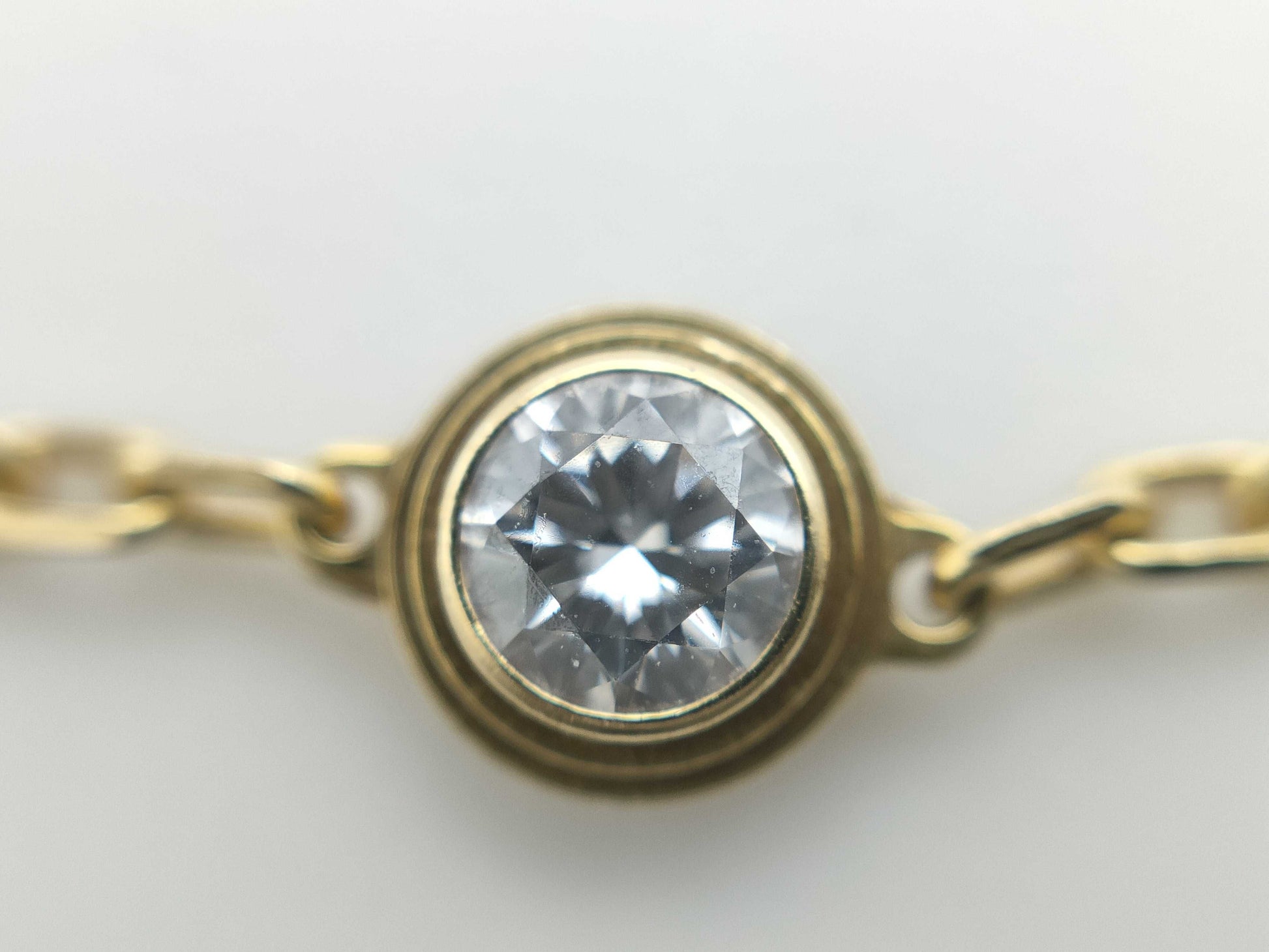 Cartier Dammor Diamant Legger SM YG Au750 2.1g Bracelet Bangle 