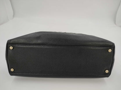 CHANEL Caviar Skin Wood Shoulder Bag