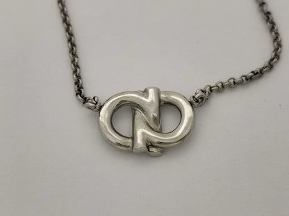 Salvatore Ferragamo Gancini Ferrgamo Rhinestone Necklace Necklace