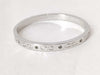 COACH COACH Bangle Bracelet Accessories Logo Stone Silver Bracelet Bangle