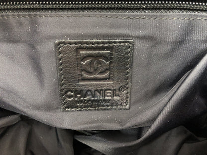 CHANEL Sportline Shoulder Bag with Serial Seal 12781193 Cotton White/Black/Brown Shoulder Bag