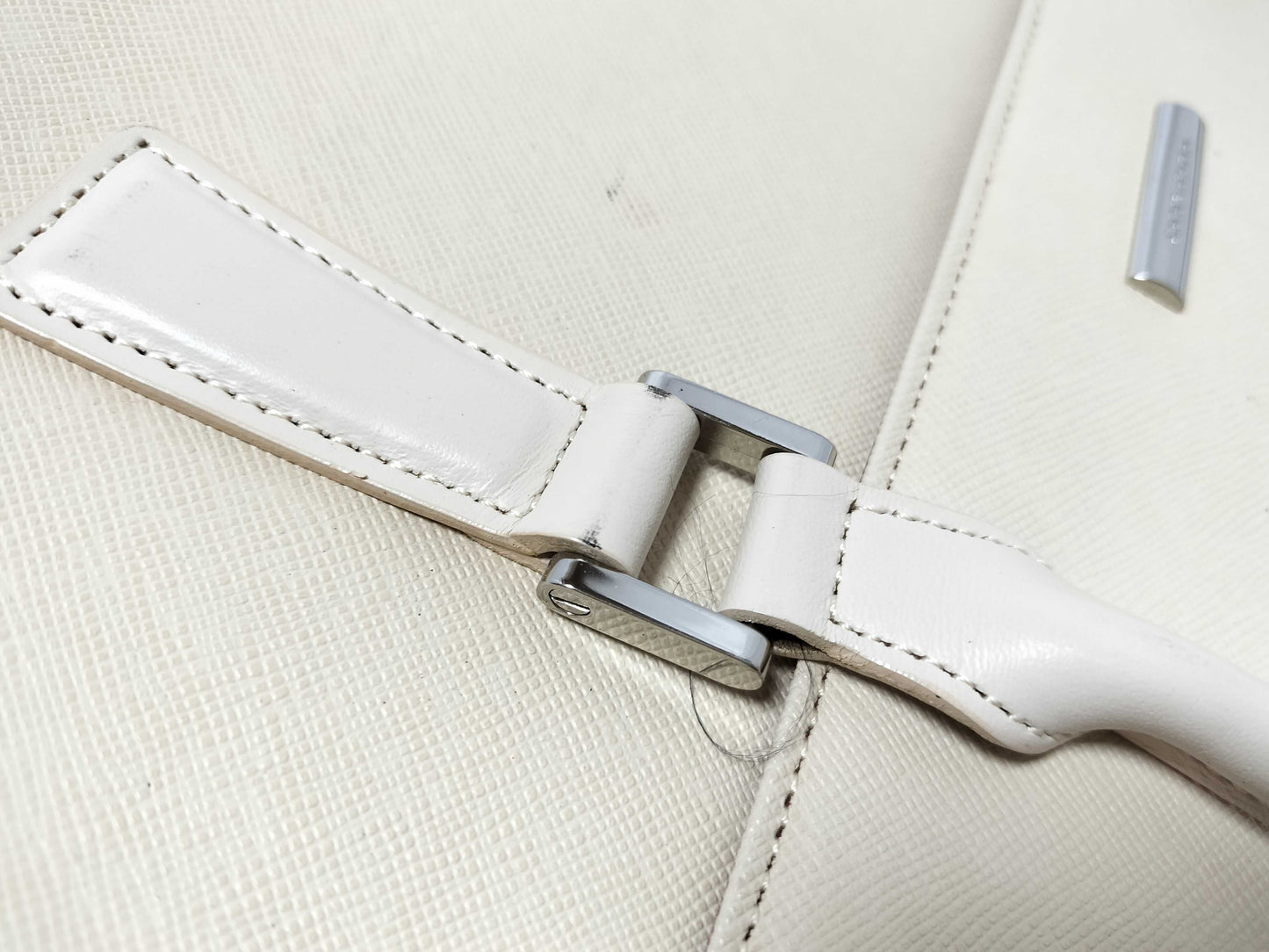 BURBERRY PVC Handbag Ivory Handbag