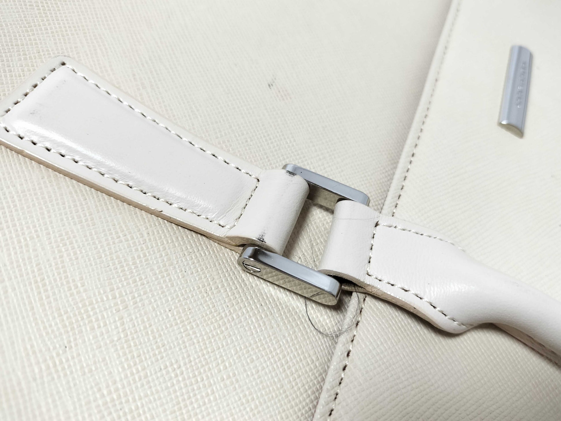 BURBERRY PVC Handbag Ivory Handbag
