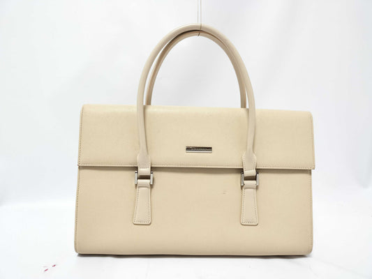 BURBERRY PVC Handbag Ivory Handbag