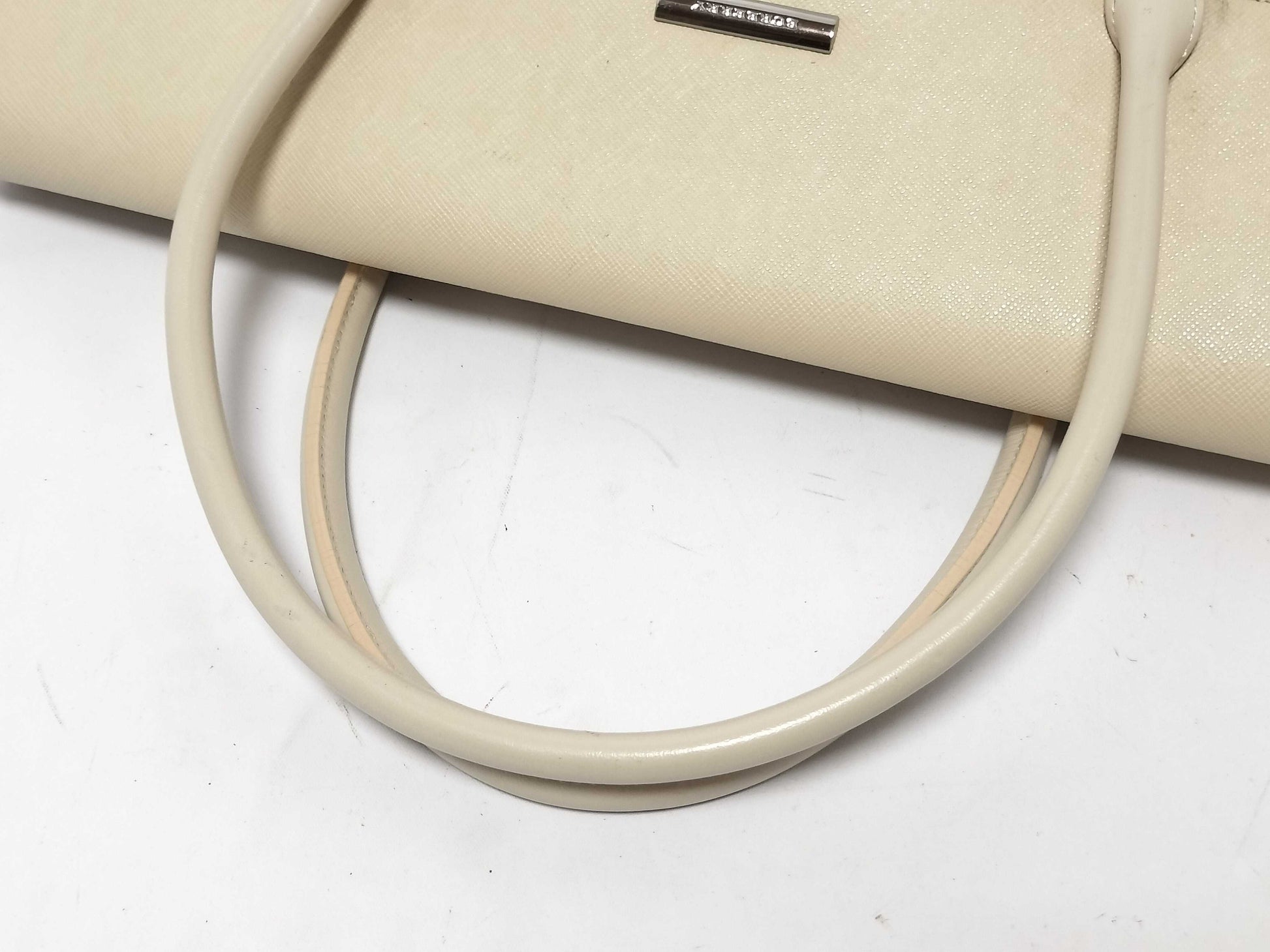 BURBERRY PVC Handbag Ivory Handbag