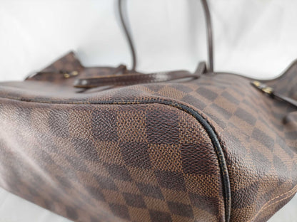 LOUIS VUITTON Damier LV Damier Neverful MM N51105 AR1160 Tote Bag