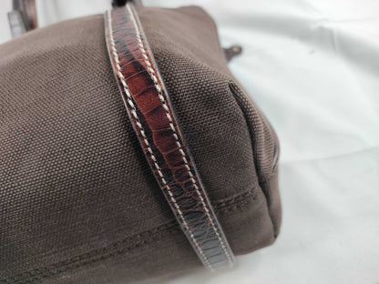 CELINE Canvas x Leather Tote Bag WC-ST-0047 Brown Tote Bag